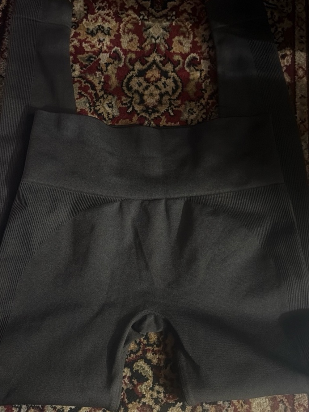SET Active Black Performance Leggings with Printed Care Label